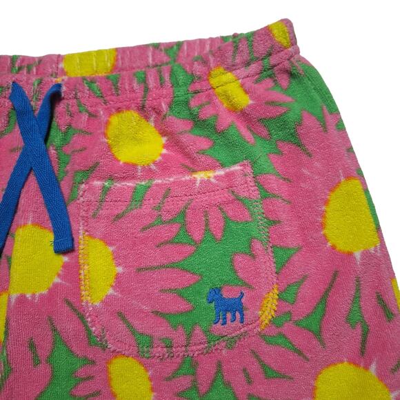 Mini Boden daisy floral print towelling shorts - Picture 6 of 11